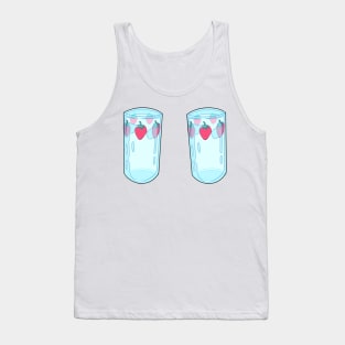 Nana anime strawberry glasses (blue) Tank Top